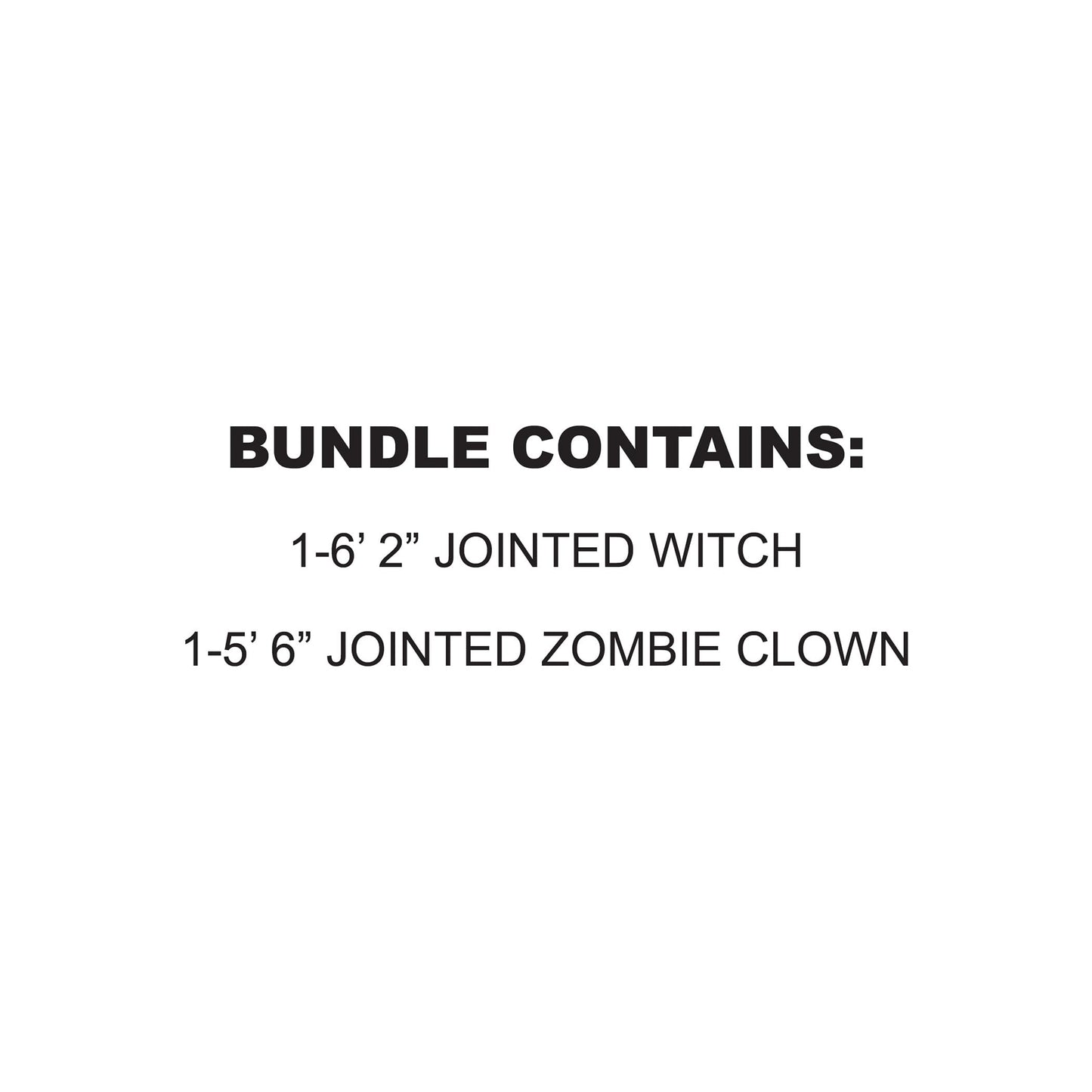 Beistle Halloween Jointed Cutout Bundle – Life-Size Witch with Broom and Creepy Zombie Clown Wall Decorations, Scary Hanging Props for Trick-or-Treat Events, Haunted Houses, and Spooky Parties