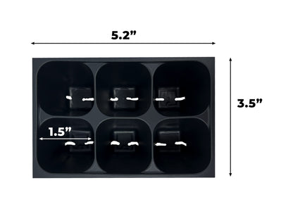 The Hydroponic City Seed Starter Tray, 720 Cells (120 Trays - 6 Cells Per Tray) + Plant Stakes