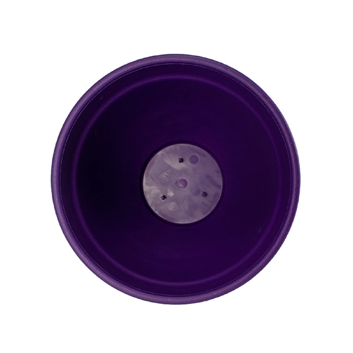 The HC Companies Rings Flower Planter - Self Watering Plant Pots for Herbs & More - Round Lightweight Outdoor & Indoor Planter (8" Purple, Pack of 2)