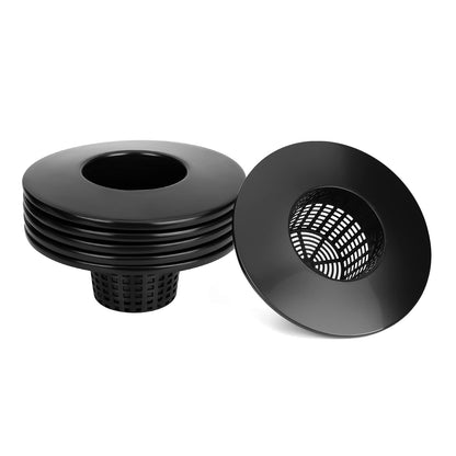 Tectsia Net Pots for Hydroponics 5 Pack, 6 Inch Wide Lip Bucket Basket for Hydroponic Bucket and DWC Bucket System.