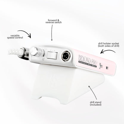 Kiara Sky Beyond Pro Nail Drill | Portable, Rechargeable & Cordles | Pink