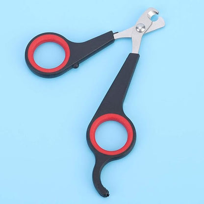 Animal Nail Scissors,Bird Nail Scissors,Beak Trimmer for Birds Pet Bird Small Animals Accessory Grooming Tool,Nail Scissors Clipper Black and Red