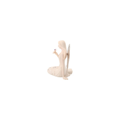 Little Things Mean A Lot February Monthly Angel Figurine, 3-1/2-Inch, Includes Gemstone on Butterfly