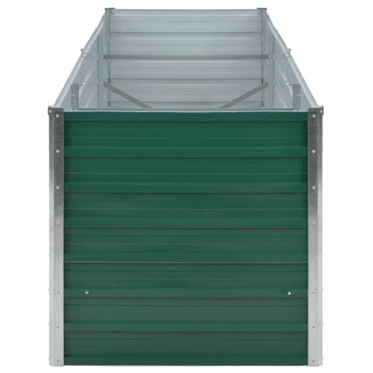 SKM Raised Bed Green Galvanized Steel 94.5x31.5x30.3 in Raised Bed,Green (Weight 30.86KG)
