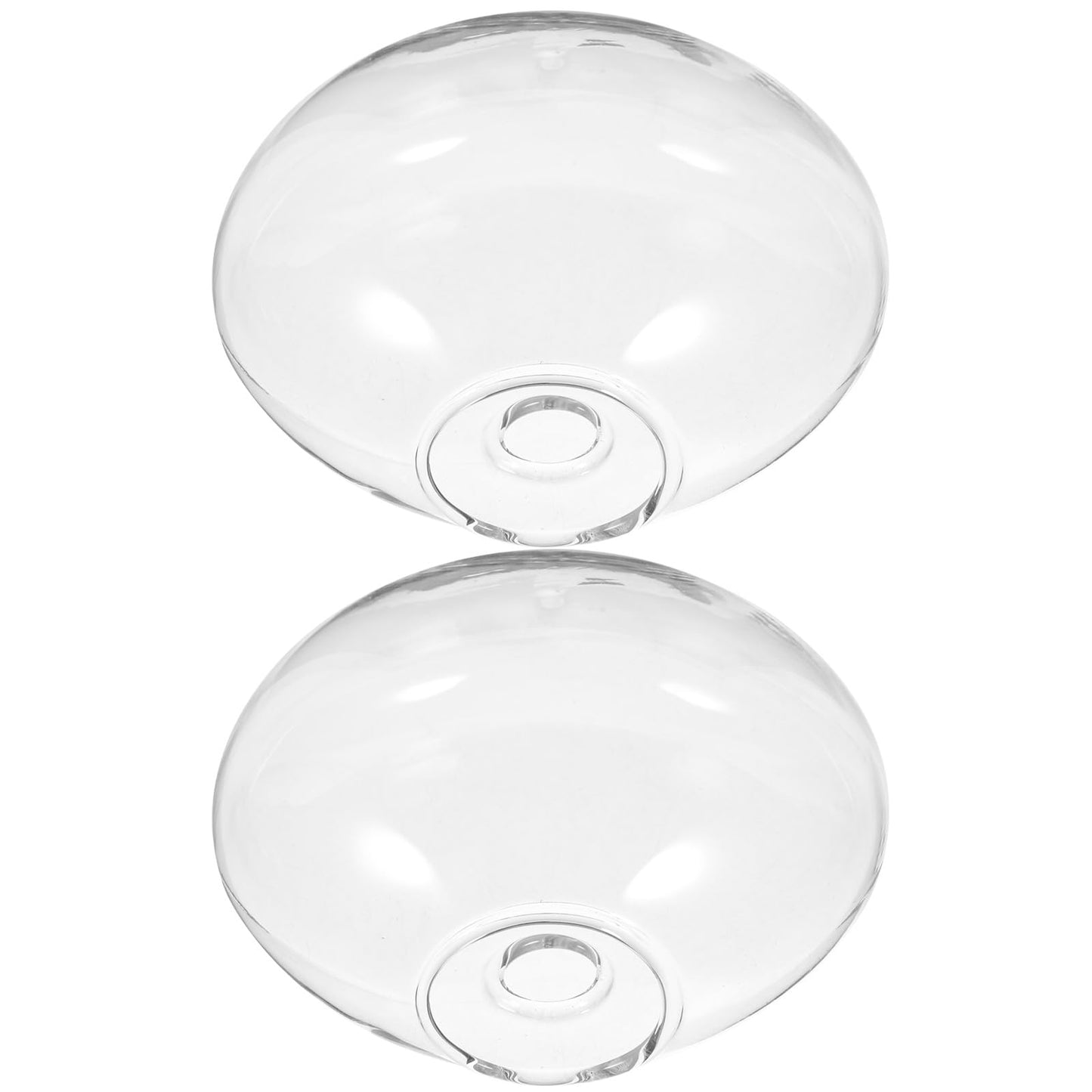 Levemolo 2pcs Hanging Glass Terrarium Wall Planter Vases for Indoor Hydroponic Plants, Flat Glass Flower Holders Wall Mounted for Home Décor and Plant Propagation