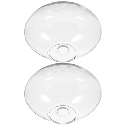 TOVINANNA 2pcs Wall Hanging Glass Terrarium Vase Set for Hydroponic Plants, Flat Glass Plant Bottles, Indoor Wall Planter for Home Décor and Centerpieces