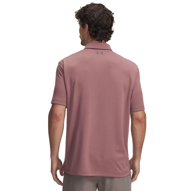 Under Armour Men's Tech Golf Polo, (651) Maroon Mist / / Pitch Gray, XX-Large
