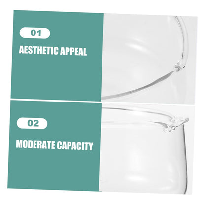 Alipis 2pcs Glass Vase for Hydroponic Plants Elegant Glass Plant Holder for Decor Decorative Fish Tank Terrarium Pot Container