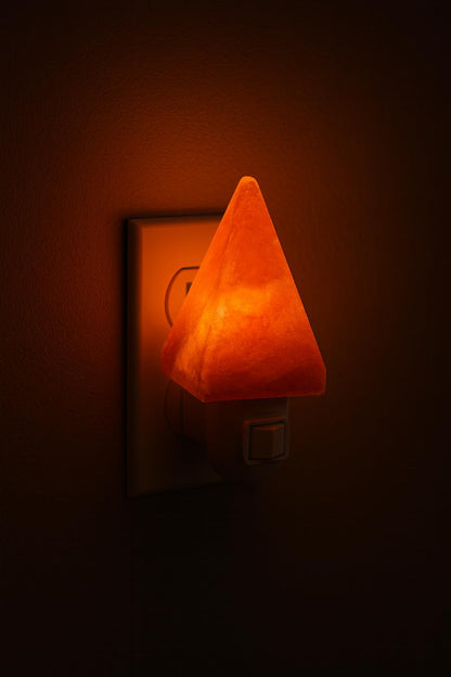 NatureBoost Himalayan Pink Salt Night Lights (Pyramid, 2)