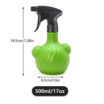 JUSUFU Plant Mister Spray Bottle，Spray Bottle for Indoor and Gardens, Continuous Water Mist Sprayer for Plants, Flowers, Cleaning (green 500ml/17oz)