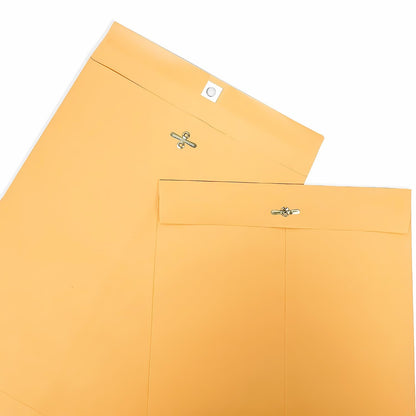 9” x 12” Clasp Envelopes with Gummed Seal Brown Pack of 30