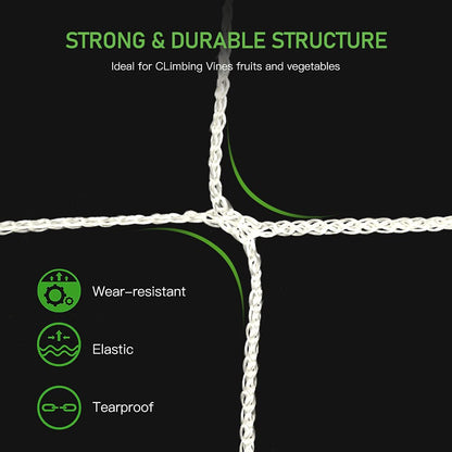 Trellis Netting, CANAGROW Heavy-Duty Garden Plant Trellis Netting for Climbing Plants, Outdoor Indoor Grow Net for Beans Tomatoes Peas Pumpkin Flowers, 6x30ft, 1 Pack