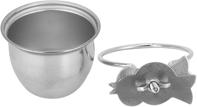 Tyenaza Stainless Steel Parrot Food and Water Coop Cup Bird Feeding Dish Feeder with Clamp Holder
