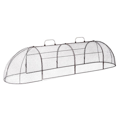 Gardener’s Supply Company Chicken Wire Cloche Garden Plot Plants Cover Protector | Sturdy Arch Metal Tunnel Cage Flowerbeds and Seedlings Garden Protection from Wild Animals | (3-in-1 Set) Extra Large