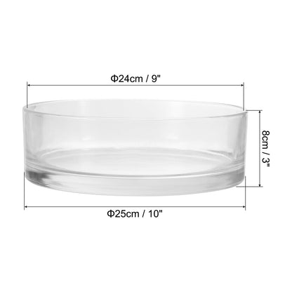 PATIKIL Glass Cylinder Vases 10x3inch, Clear Planter Flower Terrarium Container Thickened Bottom for Decorative Floral Centerpieces Home Office Decor Wedding Party Event