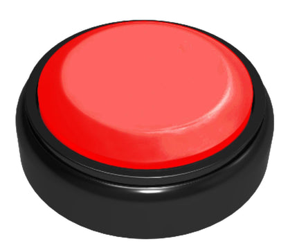 RED Essential Custom Easy Button®, Black Base/Red Top