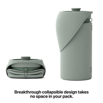 SÄKER Portable Dog Water Bottle, Collapsible Water Bottle for Dogs Perfect for Walking, Hiking and Outdoors | Works as a Portable Water Bowl | Designed in Montreal - 350ml