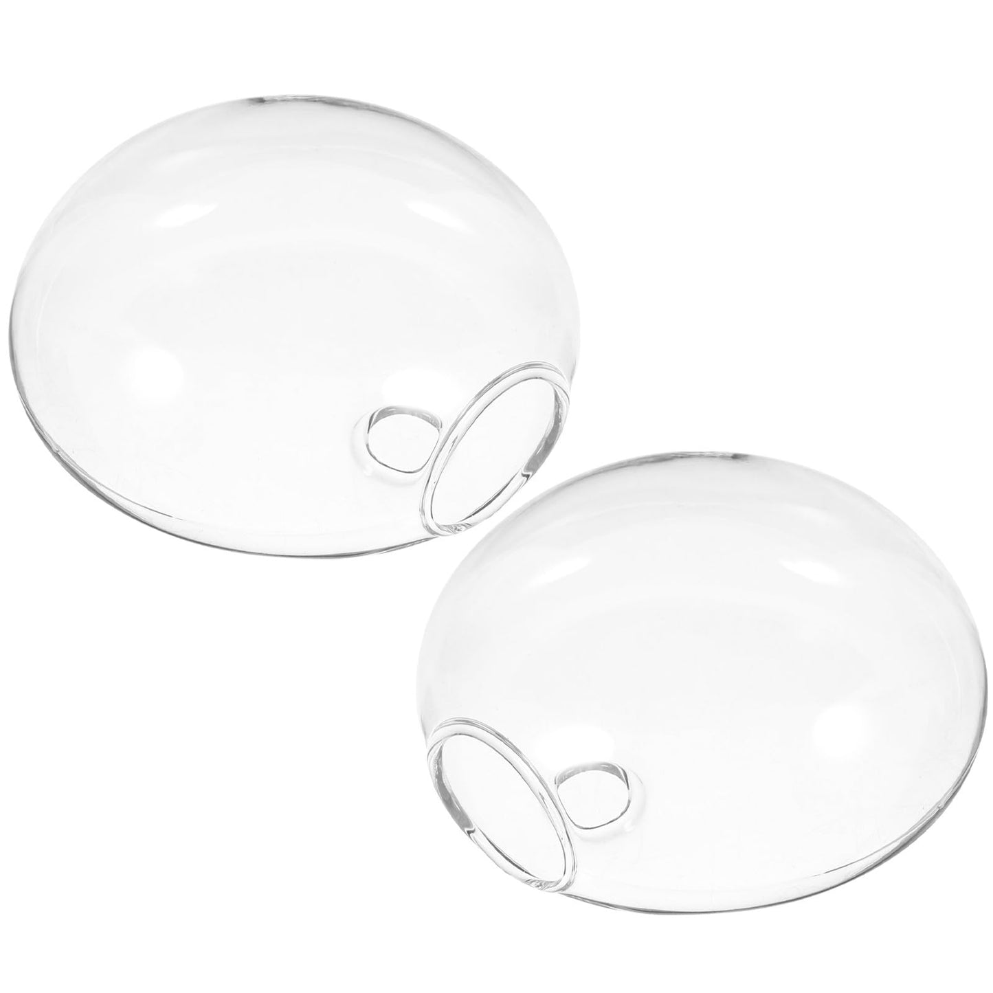FUOYLOO 2pcs Wall Hanging Planter Glass Terrarium Vase Hydroponic Wall Mounted Plant Pot for Indoor Home Décor