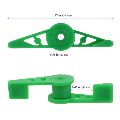 KEILEOHO 120 PCS 360 Degree Adjustable Plant Clips, Plant Branches Bender Stem Trainer Clips, Plant Low Stress Training Clips for Low Stress Training Plant Stem Support, White and Green