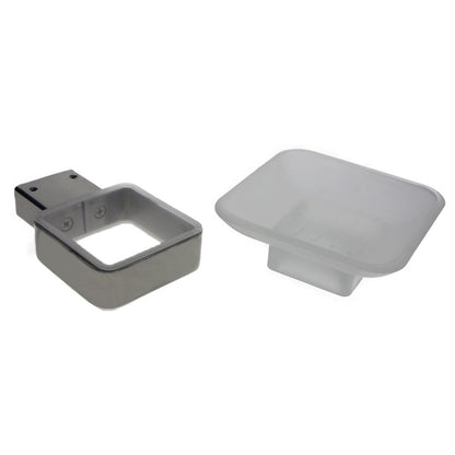 QT Modern Bathroom Soap Dish - Extremely Stylish Made from 304 Brushed Stainless Steel - Water and Rust Proof, Wall Mounted, Easy to Install