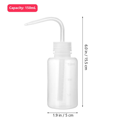 TOPPERFUN 6Pcs 150Ml Lab Wash Bottles Small Squeeze Bottles for Succulent Plant Watering Tattoo Supplies and Laboratory Use with Precise Nozzle