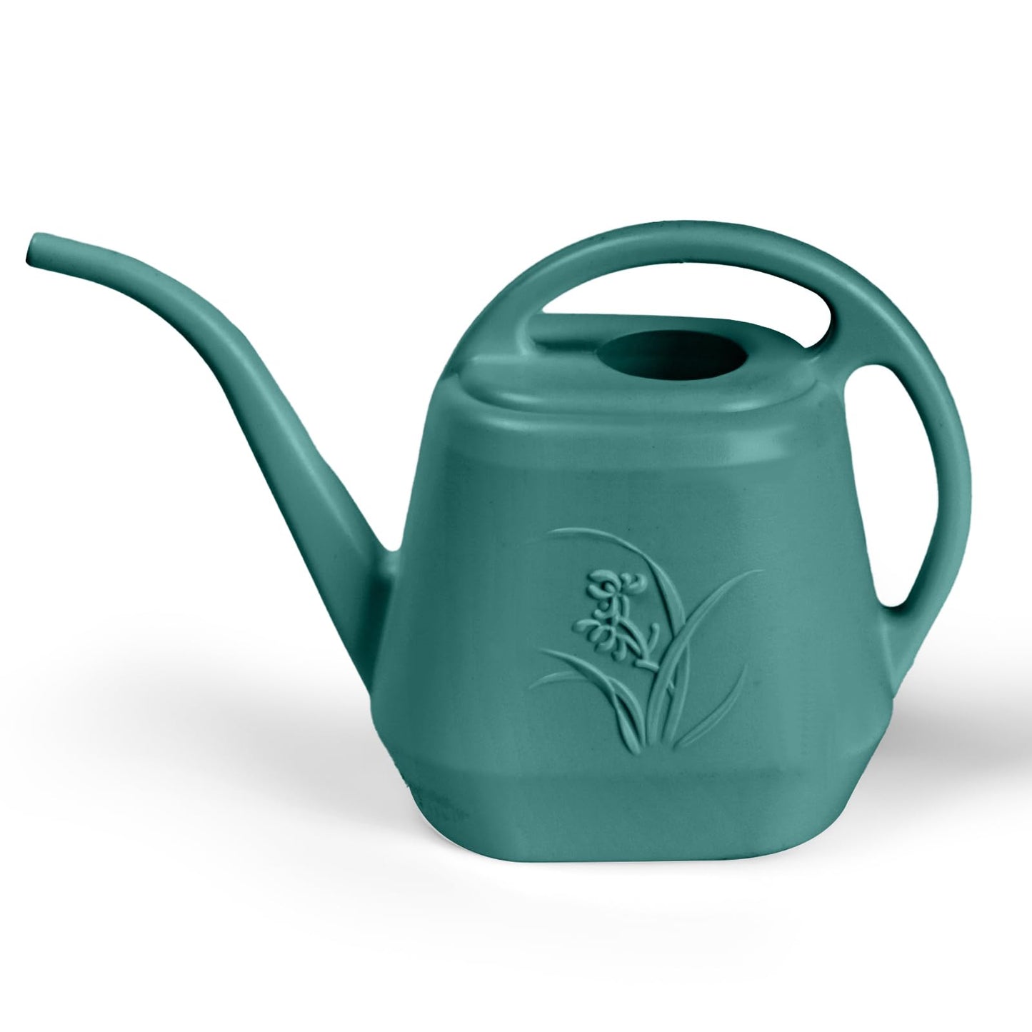 ZXJ Grip Plant Watering Can - for Indoor and Outdoor Home Garden Plants - with Long Spout - Emerald Green - 1/2 Gallon