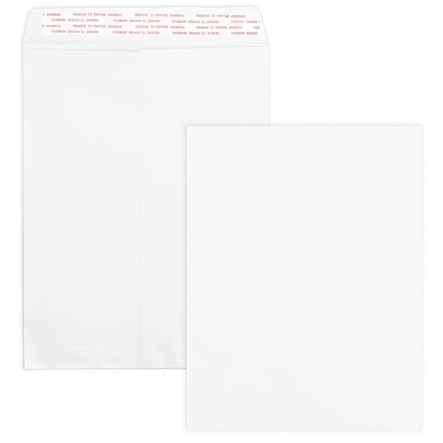 100 Pack 10x13 White Catalog Envelopes Self Seal, Goefun 100GSM Paper White Large Envelopes for Mailing, Organizing and Storage