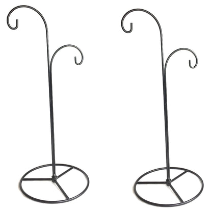 Ornament Display Stand Tall, 2 Pack Gift Ornament Holder with Hook Hanger for Christmas Halloween Decoration, Glass Witch Ball,Home Party Wedding Decor