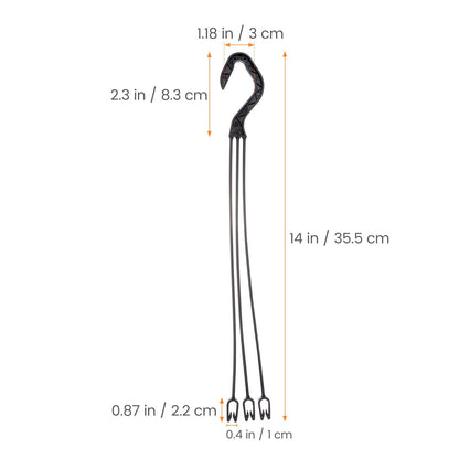 Yardwe 25pcs Plastic Hanging Basket Chains, 13. 78 Inch Garden Planter Hook Hanger Chains for Bird Feeders, Planters,Lanterns and Ornaments