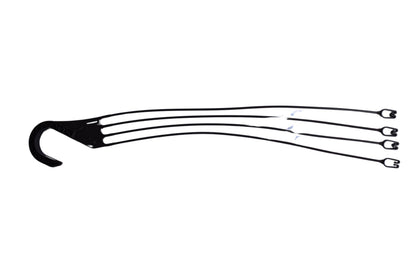 Replacement 4 Strand Plastic Hangers for 12" Hanging Baskets - Set of 5 (Brown)