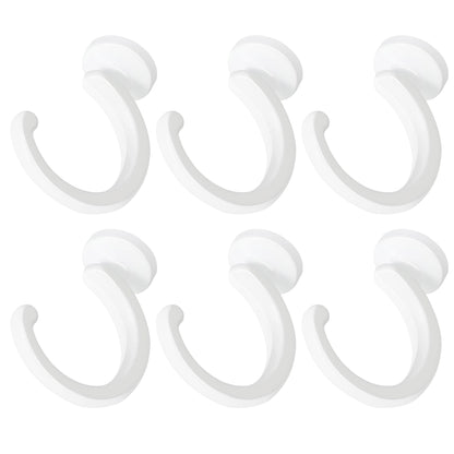 Aidoclip 6pcs Ceiling Hooks for Hanging Plants,Hanging Hanging Lights Metal Small Hooks,Indoor Outdoor Wall Heavy Duty Plant Hanger Swag Hook