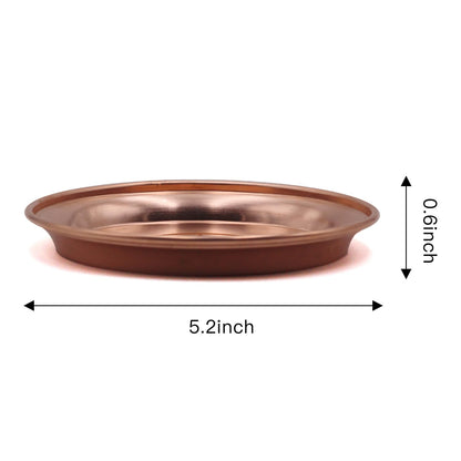 Copper Offering Bowl Prayer Ritual Plate Great for Altar,Incense Burner, smudging Bowl, Offering Dish,Candle Trays, Ash Catcher,Jewelry Dish(Twelve Tonstellations)