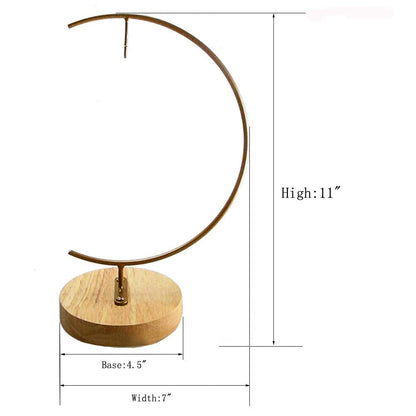 Archi Ornament Display Stand Holder Home Wedding Decoration Rack for Hanging Glass Globe Air Plant Flower Pot Stand Iron Pothook Stand Terrarium