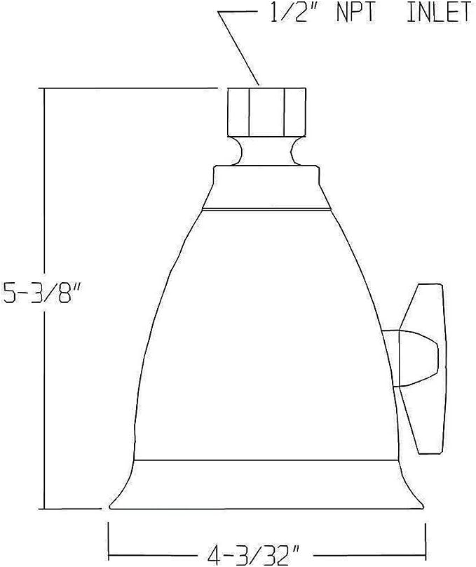 Speakman, Polished Brass S-2005-HB-PB Hotel Anystream High Pressure 2.5 GPM Adjustable Shower Head