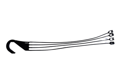 Replacement 4 Strand Plastic Hangers for 12" Hanging Baskets - Set of 5 (Black)