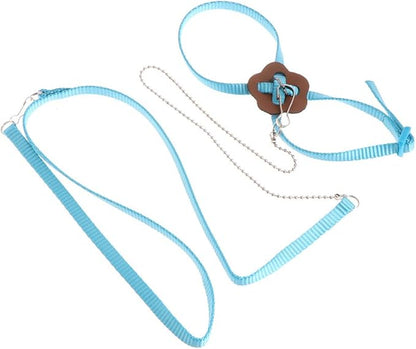 Pet Bird Harness Leash, Adjustable Parrot Flying Rope, Bright Color for Parrots, Pigeons, Lovebird, Outdoor Training, Anti-Flyaway, Green, Purple, Pink, Blue, Orange, 0.8x120cm/0.31x47.24''