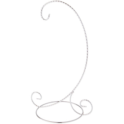 Bard's Twisted Silver Ornament Stand, Large, 12.25" H x 5.5" W x 7.5" D
