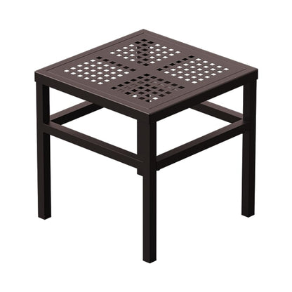 DHYGOTFUR Plant Stand - Indoor/Outdoor Extra-Sturdy Aluminum Plant Stand – Ideal for Patios, Gardens, Living Room Decoration（Brown）