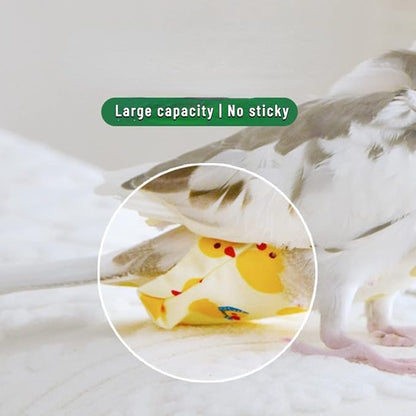 Bird Flight Suits Diapers for Monk Parakeets, Conures, Lovebirds, Cockatiels Flight Suits, Parrot Clothes, Bird Training Nappy Suit Liners Clothes (Large,Red)