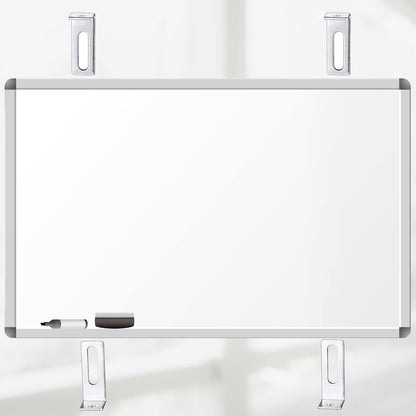 Oudain 40 Set Wall Brackets Whiteboard Mounting Hardware Wall Installation Hardware Kit Whiteboard Mounting Brackets Include Hanger Supports, Screws, Expansion Tube for Hanging Office Supplies