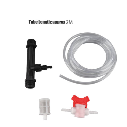 banapoy 3/4 Inch Venturi Fertilizer Injector, Garden Irrigation Device Water Tube Drip Irrigation Kit for Garden Farm Liquid Fertilizer Injection