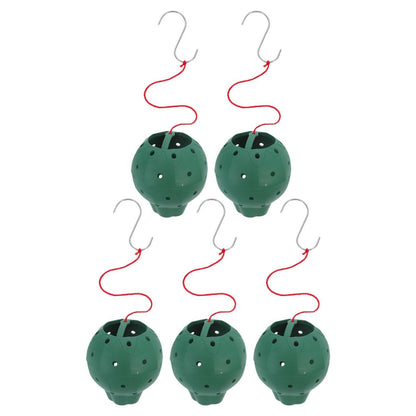 TOYZFRIENDY 5pcs Plastic Multi-Hole Hanging Planter Pots for Hydroponic Seed Starting and Indoor Strawberry Growing, Round Self-Watering Flowerpots for Succulents and Orchid Gardening