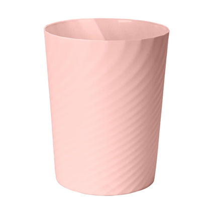 YIDUOZHH Small Trash Can - Plastic Waste basketbin for Office,Home,Bathroom,Kitchen - 1.8 Gallon - Pink