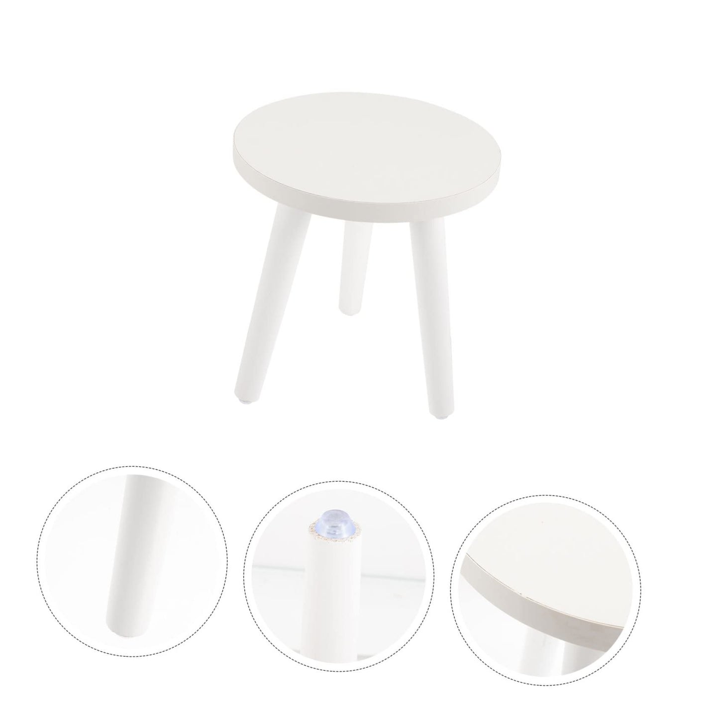 OFFSCH Plant Stand Wood Tall Wood Plant Holder Plant Stand Small Round Side Plant Holders en Stool Display Shelf Bracket Pot White High Rural