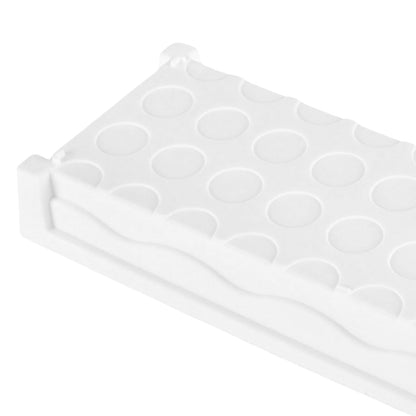 YAUFWUA 10 PCS Plastic Plant Growing Trays, 16 x 4.5 x 1.6 Inch Rectangular Windowsill Plant Saucer Drip Tray for Indoor Outdoor, White Plant Tray to Catch Water for Flower Succulent Pot Planter