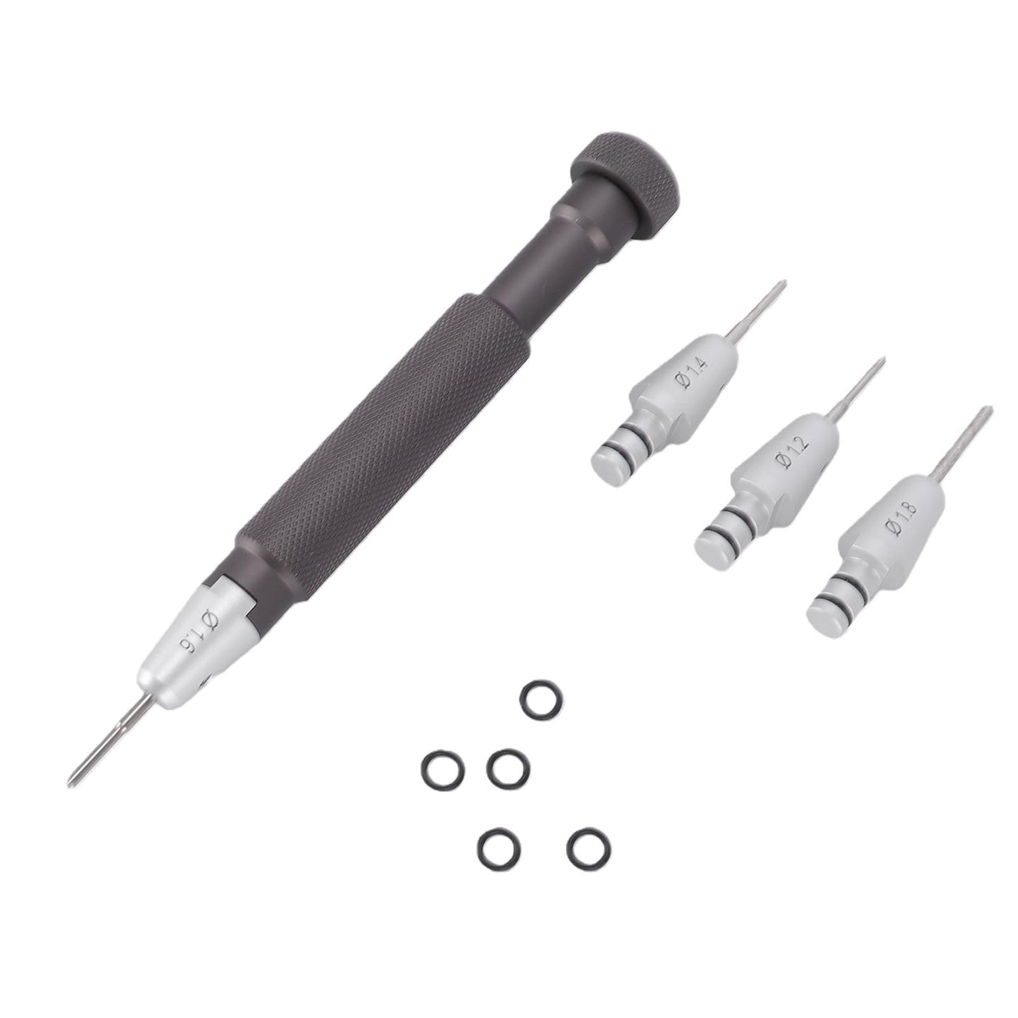 Aramox Jewelers Screwdrivers Set, 1.2 to 1.8mm Bits Watch Repair T Handle Non Slip Grip for Watchmaker Jewelry Crafting