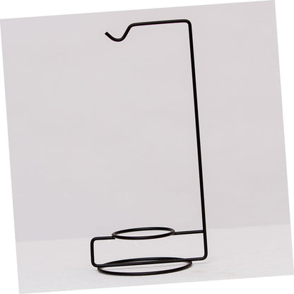 HAKIDZEL 5pcs Micro-Landscape Hydroponics Display Stand Glass Iron Plant Hanger Indoor Terrarium Decor