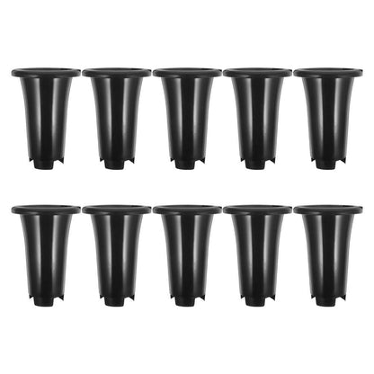 Mipcase 10Pcs Orchid Nursery Pots with Drainage Holes Plastic Plant Nursery Containers 7.67X5.31X5.31In for Indoor Outdoor Succulent Growing and Repotting