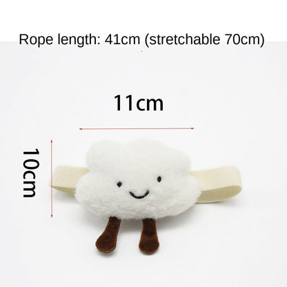 couponhub 4 Pcs Cloud Shape Cute Curtain Tieback, Simple and Elegant Elastic Rope Buckle for Baby Kid Girls Living Room Bedroom Nursery Decor Home Office Decorative