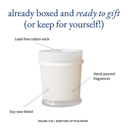 MERSEA Cabana Flower Boxed Candle, Scented Candle Box (9 oz)